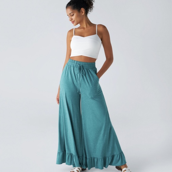 Halara Ruffle Pants, L - Picture 2 of 5